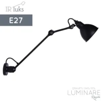 ZIDNA SVJETILJKA LOFT 256W-1S CRNA E27