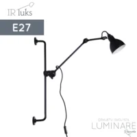ZIDNA SVJETILJKA LOFT 256W-3 CRNA E27