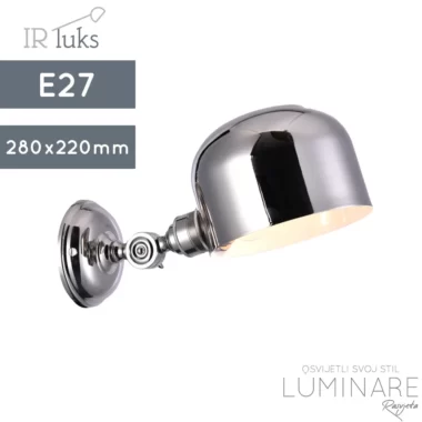 ZIDNA SVJETILJKA W0001(U) CHROME E27
