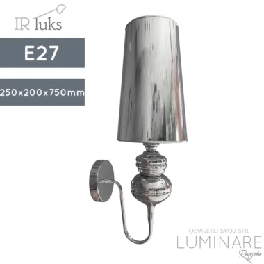 ZIDNA SVJETILJKA W4017S CHROME E27