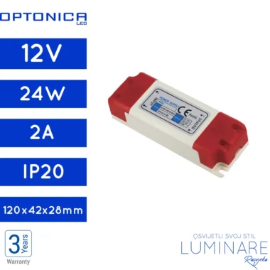 NAPAJANJE 24W 2A 12V IP20 PLASTIČNO PREMIUM