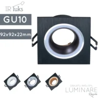 okvir za zarulju gu10-lm29131-crni-ir luks-kvadratni-luminare rasvjeta