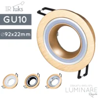 okvir za zarulju gu10-lm29130-zlatni-ir luks-okrugli-luminare rasvjeta