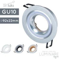 okvir za zarulju gu10-lm29130-srebrni-ir luks-okrugli-luminare rasvjeta