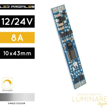 SENZORSKI PREKIDAČ + DIMER 12/24V (96/192W) ZA ALU. PROFIL