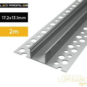 alu. profil za led traku-za rigips-2 metra-sa difuzorom-lp312-mlk-luminare rasvjeta