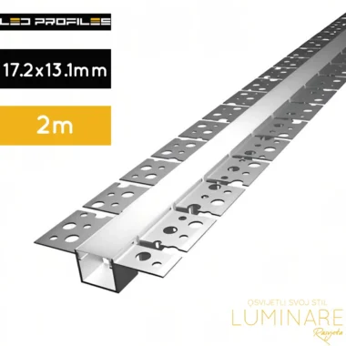alu profil za led traku savitljivi ugradbeni za rigips-2metra led profiles-lp314-luminare rasvjeta