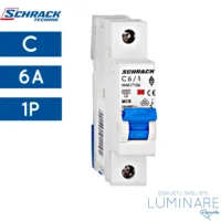 automatski osigurac-zastitni prekidac-6a-c-1p-amparo-schrack-am617106-luminare rasvjeta