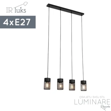 visilica p4 net crna-irluks-luminare rasvjeta