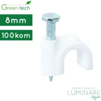 obujmica za kabel sa cavlicem-bijela-100kom-8mm-luminare rasvjeta