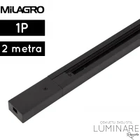 monofazna tracnica 2metra crna-e-light-luminare rasvjeta