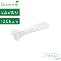 pvc vezica za kablove-2.5x100mm-bijela-luminare rasvjeta