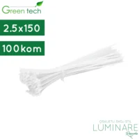 pvc vezica za kablove-2.5x150mm-bijela-luminare rasvjeta