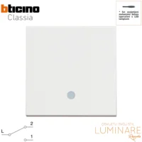 prekidac izmjenicni osvijetljen-bticino classia-bijeli-rw4003m2l-luminare rasvjeta