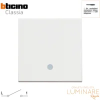 prekidac osvijetljen bticino classia-bijeli-rw4001m2l-luminare rasvjeta