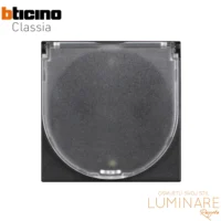 uticnica s poklopcem bticino classia-crna-2m-poluprozirni poklopac-16a-2p+e-rg4141c-luminare rasvjeta