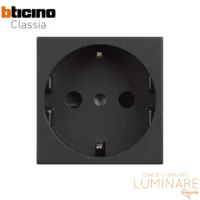 uticnica bticino classia-crna-2m-16a-2p+e-rg4141-luminare rasvjeta