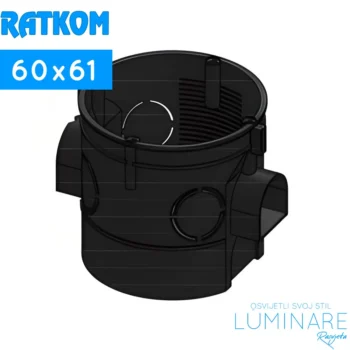 razvodna kutija 60x60 duboka nizajuca za ugradnju u zid-ratkom-fi60-luminare rasvjeta