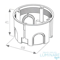 Alternative view of RAZVODNA KUTIJA 68x40 ZA UGRADNJU U KNAUF