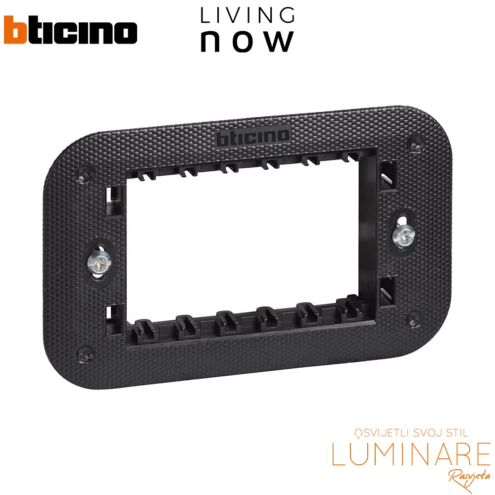 nosivi okvir 3m living now bticino-k4703-luminare rasvjeta