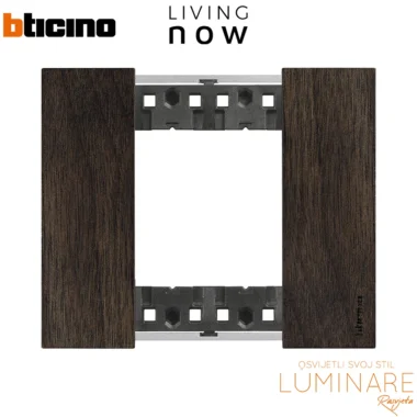 okvir bticino living now walnut 2m-luminare rasvjeta