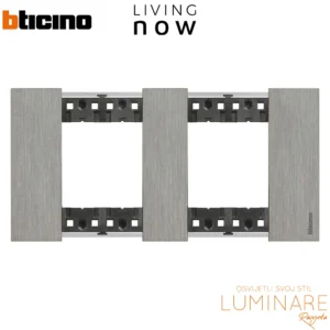 okvir bticino living now steel 2x2m-luminare rasvjeta