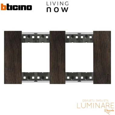 okvir bticino living now walnut 2x2m-luminare rasvjeta