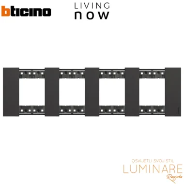 okvir bticino living now black 4x2m-luminare rasvjeta