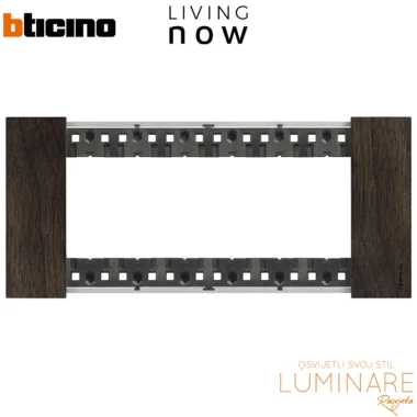 okvir bticino living now walnut 6m-luminare rasvjeta