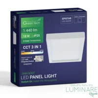 LED PANEL 18W KVADRATNI NADGRADNI - Slika 3