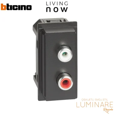 rca uticnica-1m-crna-bticino living now-kg4269r