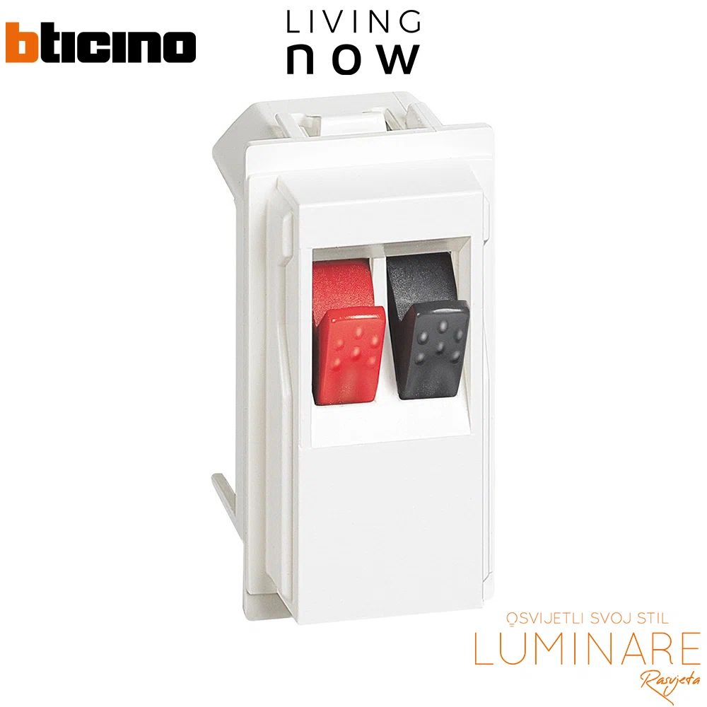 uticnica za zvucnike-1m-bijela-bticino living now-kw4294