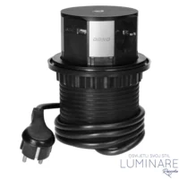 Alternative view of UGRADBENA UTIČNICA ZA NAMJEŠTAJ 3xŠUKO 2xUSB 1xQI CRNA PLITKA