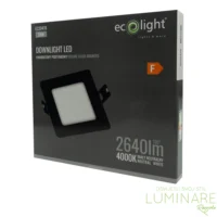 LED PANEL 24W KVADRATNI UGRADBENI CRNI 4000K - Slika 3