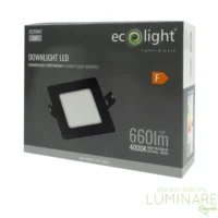 LED PANEL 6W KVADRATNI UGRADBENI CRNI 4000K - Slika 3