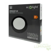 LED PANEL 18W OKRUGLI NADGRADNI CRNI 4000K - Slika 3