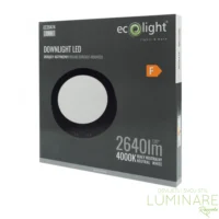LED PANEL 24W OKRUGLI NADGRADNI CRNI 4000K - Slika 3