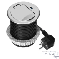 Alternative view of UGRADBENA UTIČNICA ZA NAMJEŠTAJ 1xŠUKO 1xUSB (C) SREBRNA