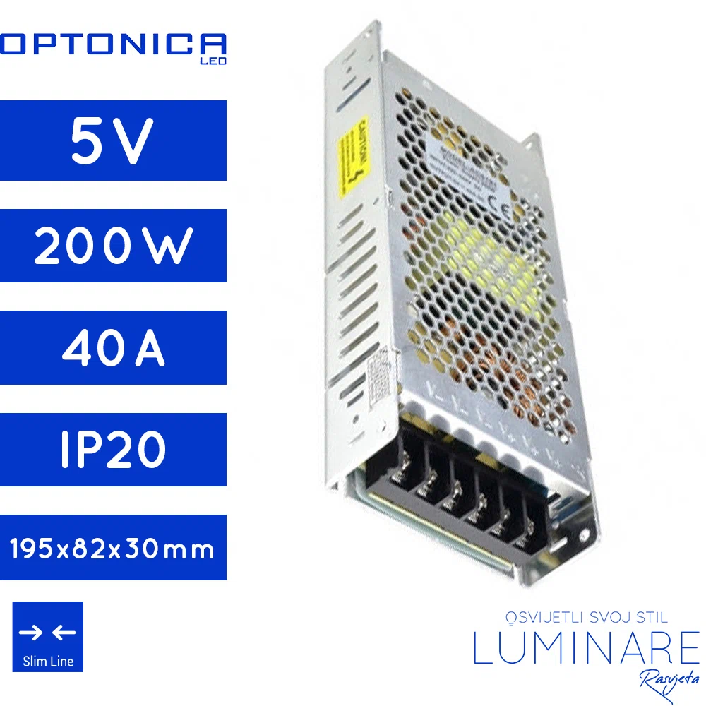 napajanje 200w 40a 5v slim series-luminare rasvjeta