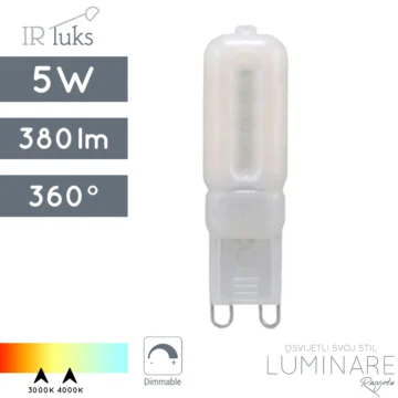 led dimabilna zarulja g9 5w-3000k-4000k-ir-luks-3856005465668-3856005465651