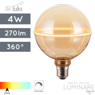 led dimabilna filament zarulja e27 4w g130-2700k-ir-luks-st-g130mra-3856005479665