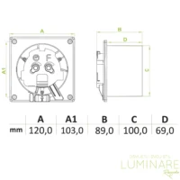 Alternative view of KUPAONSKI VENTILATOR dRim 100mm