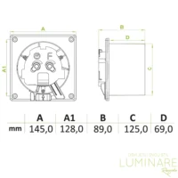 Alternative view of KUPAONSKI VENTILATOR dRim 125mm