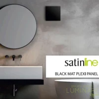 DEKORATIVNI STAKLENI PANEL ZA dRim VENTILATOR CRNI MAT - Slika 3