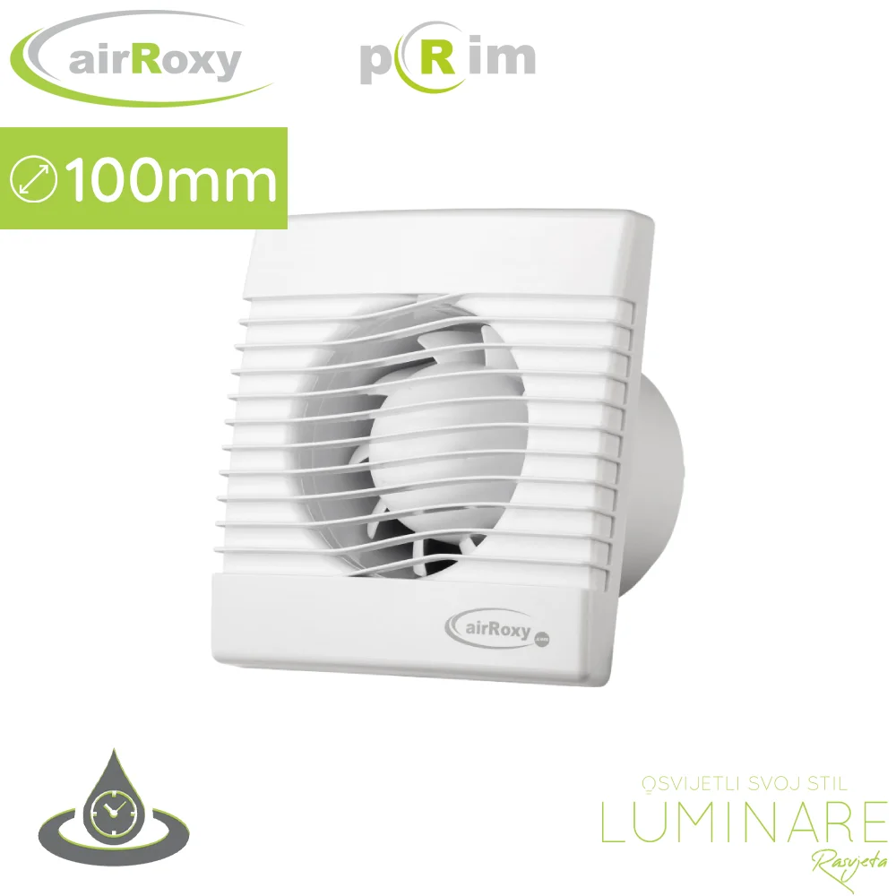 KUPAONSKI VENTILATOR pRim 100mm HS SENZOR VLAGE