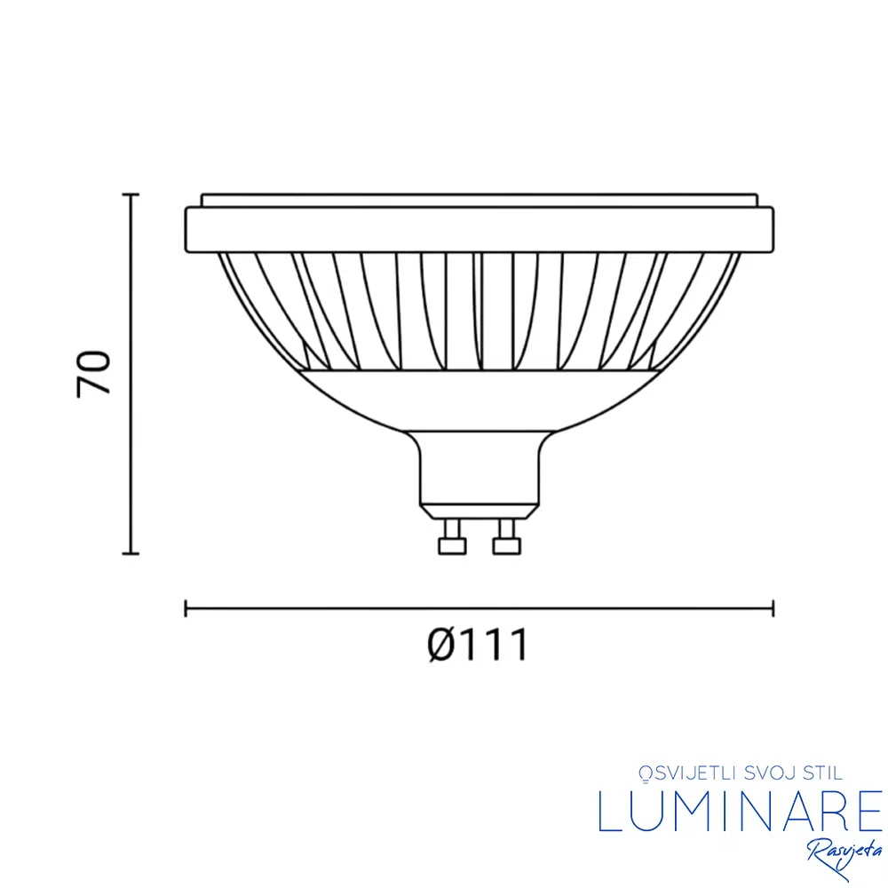 LED ŽARULJA AR111 GU10 15W 30° - Slika 2