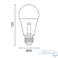 Alternative view of LED ŽARULJA E27 10W A60 3CCT