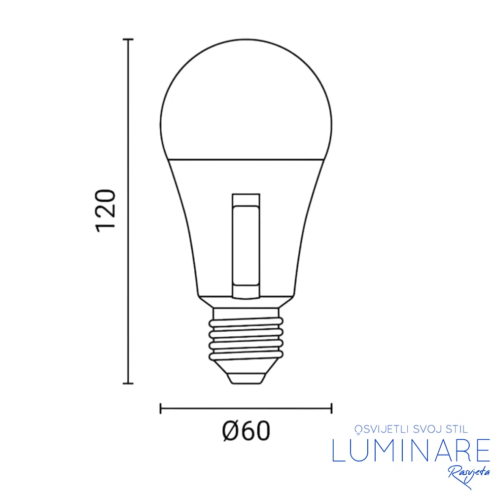 LED ŽARULJA E27 10W A60 3CCT - Slika 2