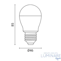 Alternative view of LED ŽARULJA E27 10W G46