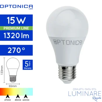 e27 led zarulja 15w-5 godina jamstvo